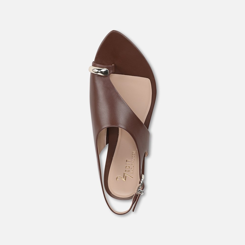 Naturalizer 27 EDIT Via Sandal - Cappuccino Brown Leather Naturalizer 27 EDIT Via Sandal - Cappuccino Brown Leather