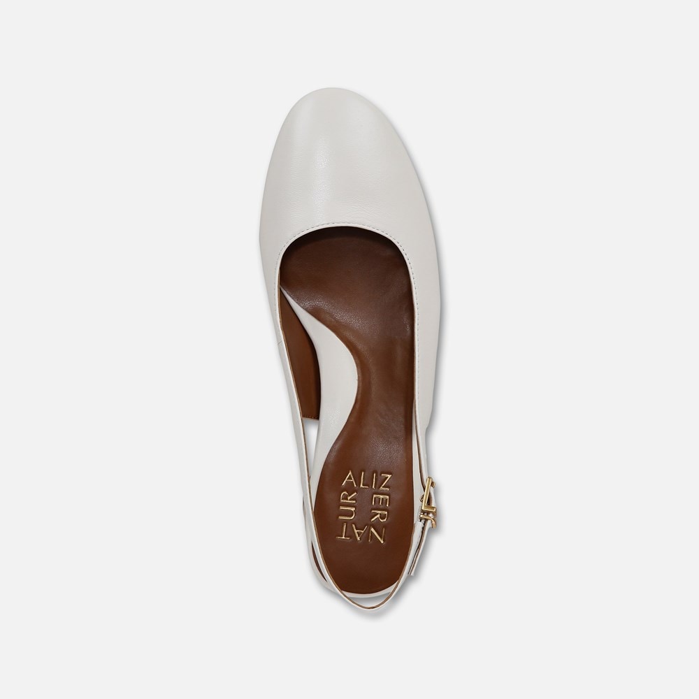 Naturalizer Lane Slingback Pump - Warm White Leather