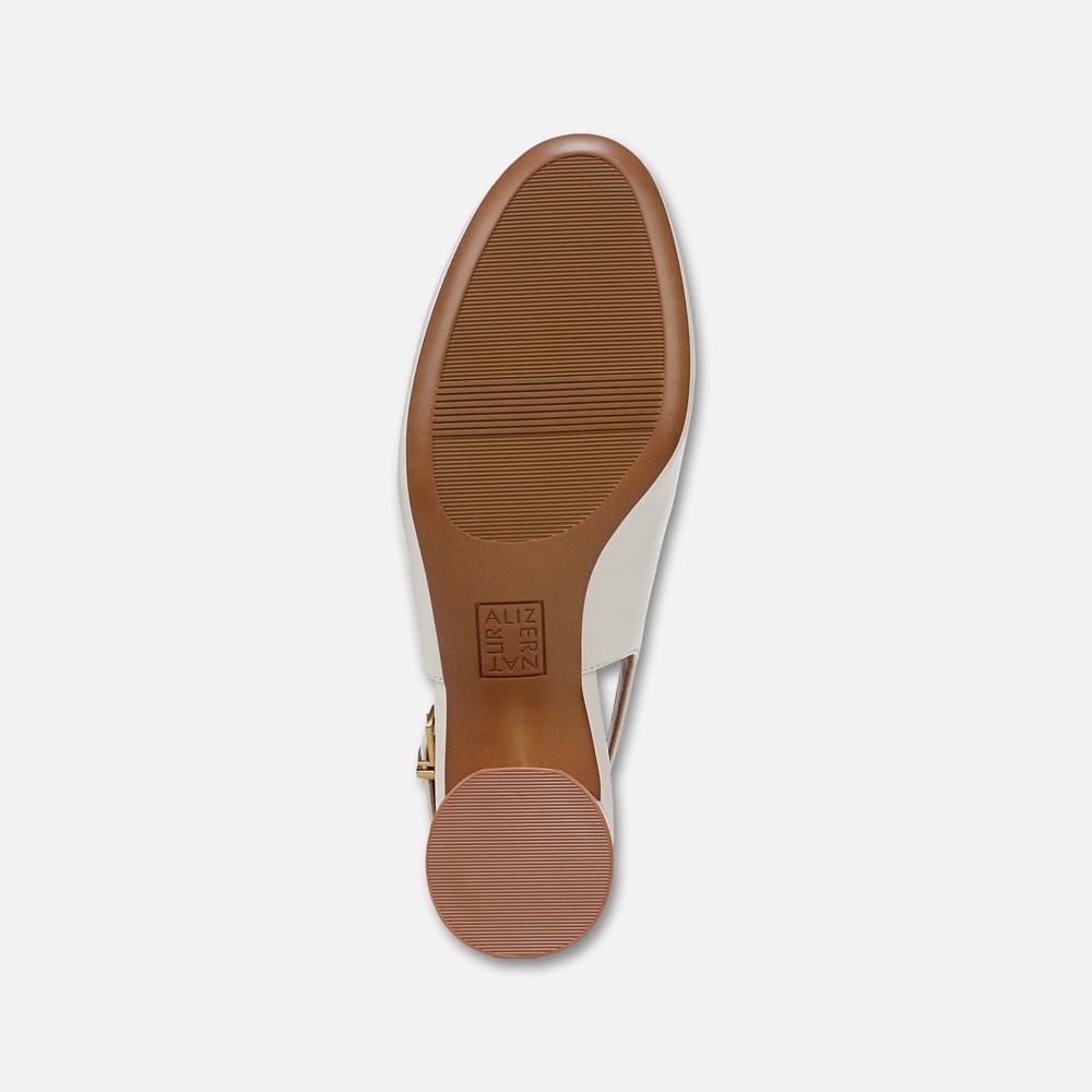 Naturalizer Lane Slingback Pump - Warm White Leather