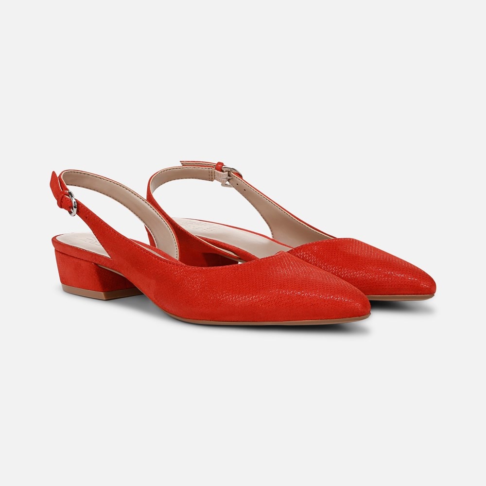 Naturalizer Banks Pointed Toe Flat - Maserati Red Suede Naturalizer Banks Pointed Toe Flat - Maserati Red Suede
