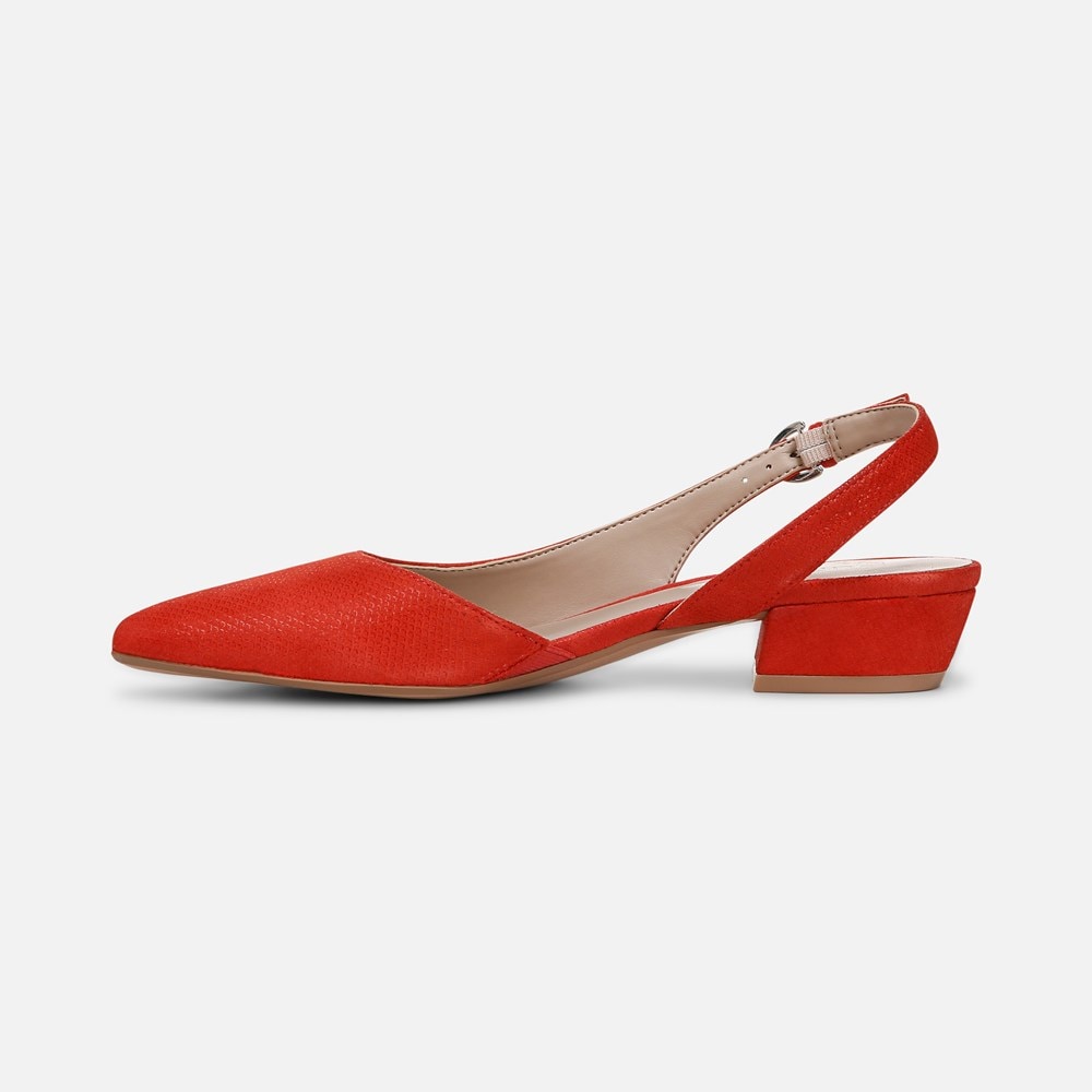 Naturalizer Banks Pointed Toe Flat - Maserati Red Suede Naturalizer Banks Pointed Toe Flat - Maserati Red Suede
