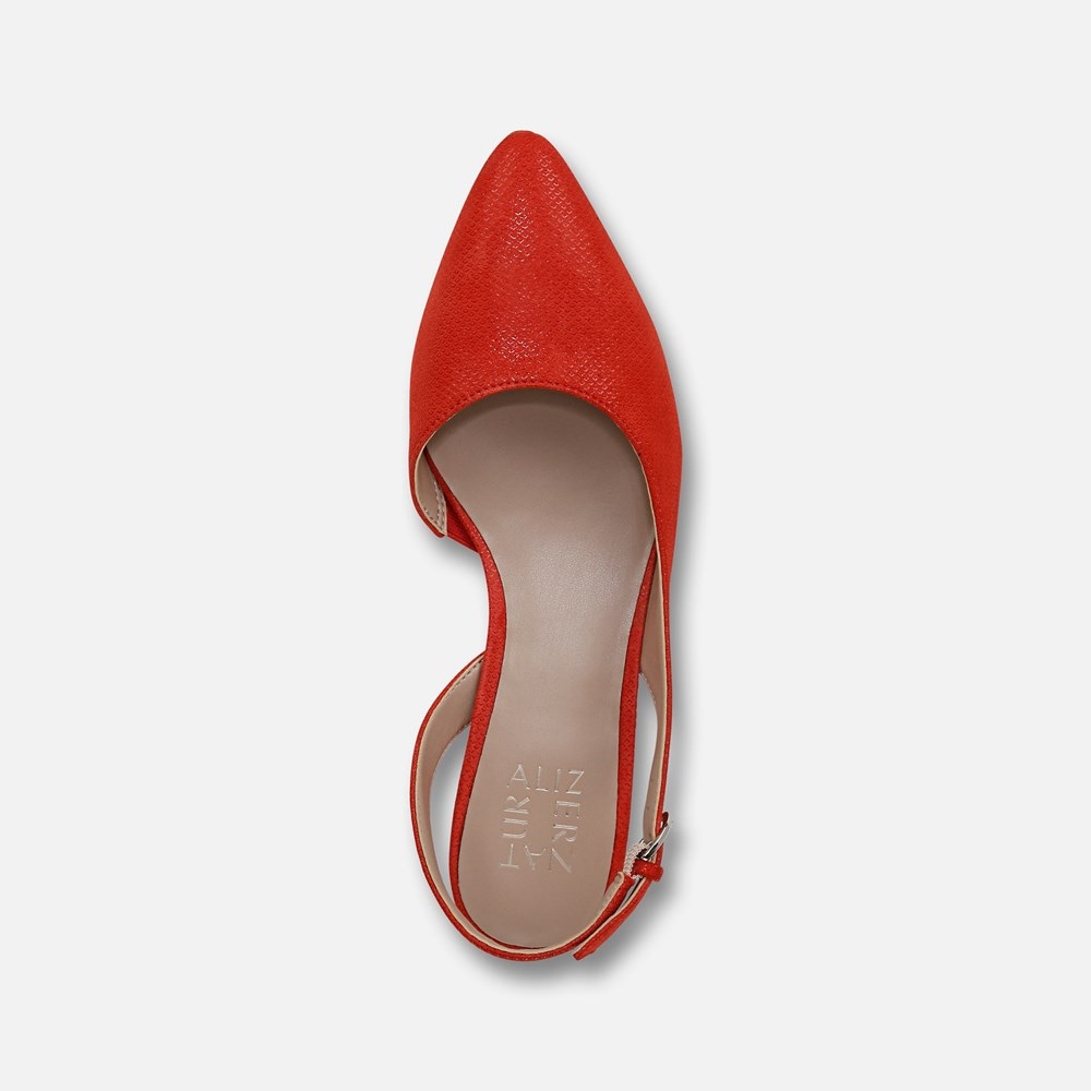 Naturalizer Banks Pointed Toe Flat - Maserati Red Suede Naturalizer Banks Pointed Toe Flat - Maserati Red Suede