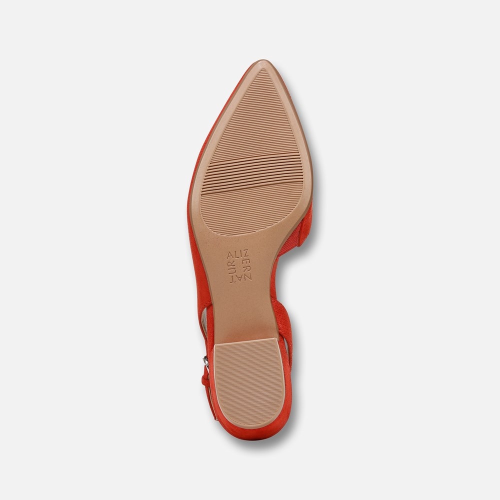 Naturalizer Banks Pointed Toe Flat - Maserati Red Suede Naturalizer Banks Pointed Toe Flat - Maserati Red Suede