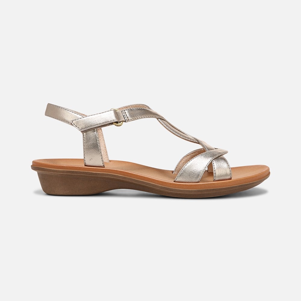 Naturalizer SOUL Solo Sandal - Warm Silver Synthetic Naturalizer SOUL Solo Sandal - Warm Silver Synthetic