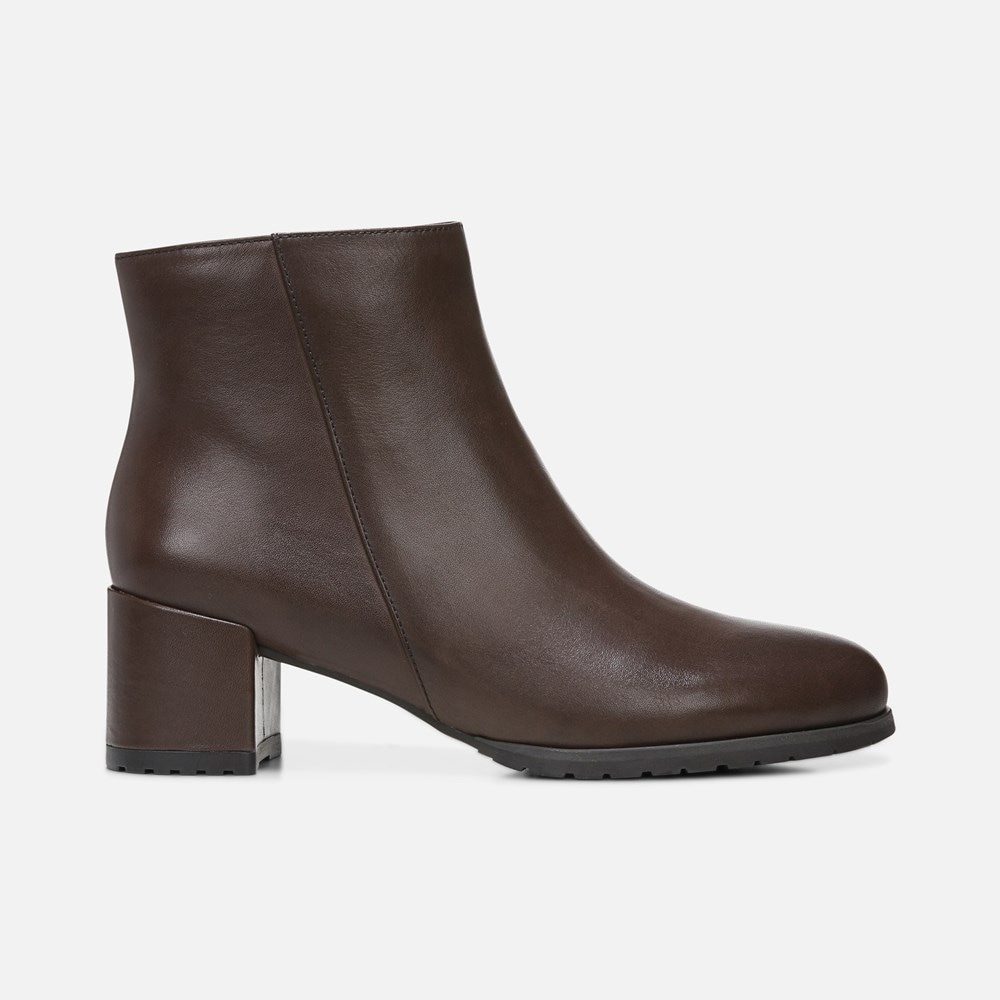 Naturalizer Bay Weatherproof Bootie - CHOCOLATE LEATHER
