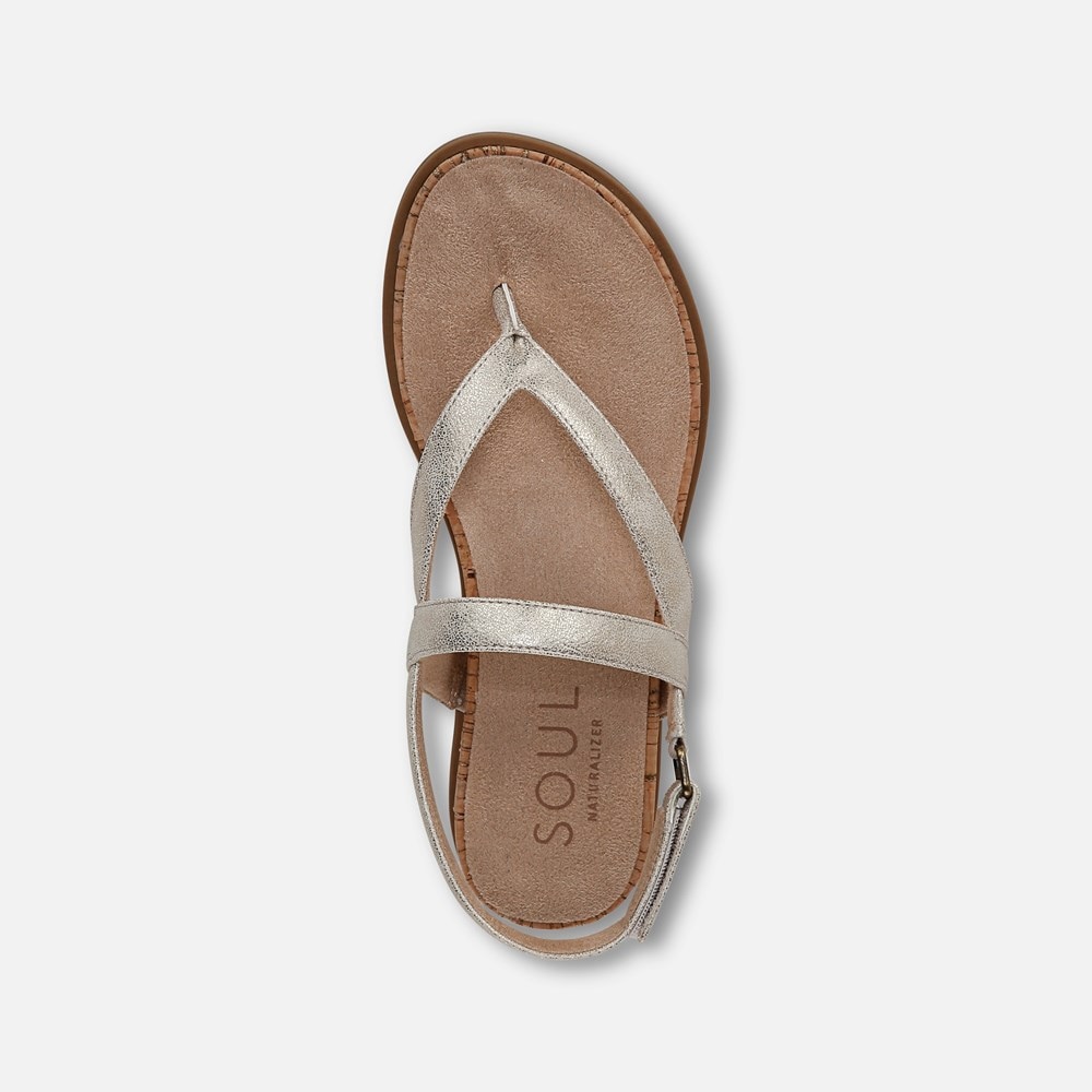 Naturalizer SOUL Carolyn Sandal - Gold Faux Leather Naturalizer SOUL Carolyn Sandal - Gold Faux Leather