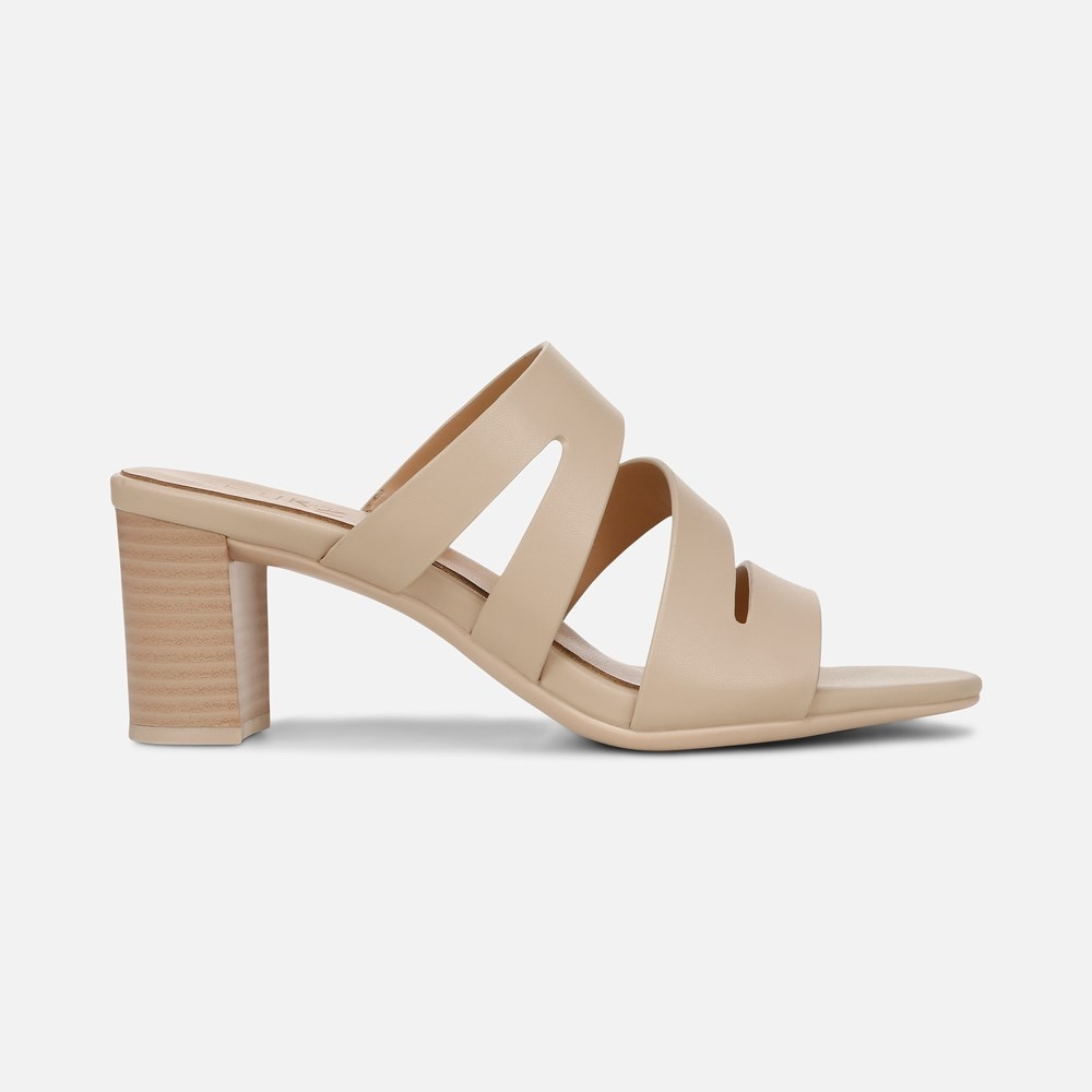 Naturalizer Beaming Slide Sandal - Coastal Tan Smooth Faux Leather Naturalizer Beaming Slide Sandal - Coastal Tan Smooth Faux Leather