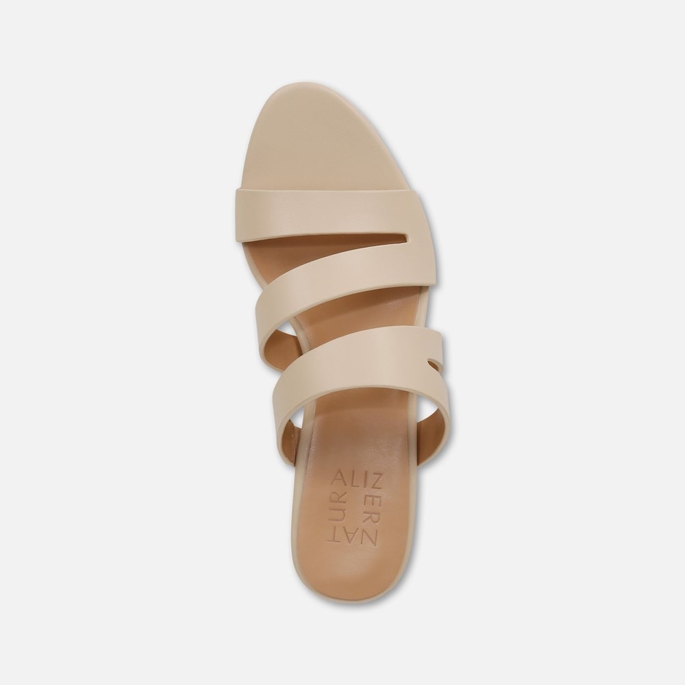 Naturalizer Beaming Slide Sandal - Coastal Tan Smooth Faux Leather Naturalizer Beaming Slide Sandal - Coastal Tan Smooth Faux Leather