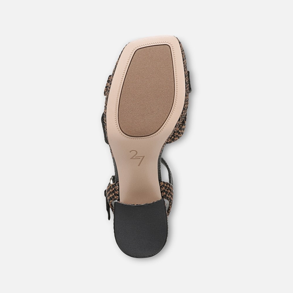 Naturalizer 27 EDIT Peyton Platform Sandal - Black / Tan Fabric Naturalizer 27 EDIT Peyton Platform Sandal - Black / Tan Fabric