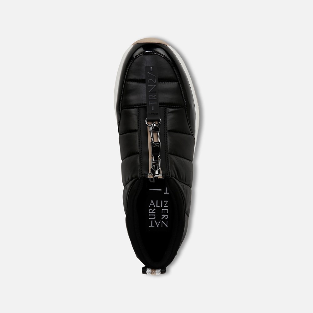Naturalizer Think Royln Low-Breakaway Water Repellent Sneaker - Black Patent Shine Nylon Naturalizer Think Royln Low-Breakaway Water Repellent Sneaker - Black Patent Shine Nylon