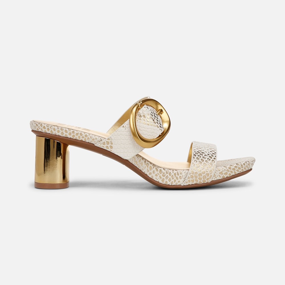 Naturalizer Ida Dress Sandal - White Gold Snake Print Leather Naturalizer Ida Dress Sandal - White Gold Snake Print Leather