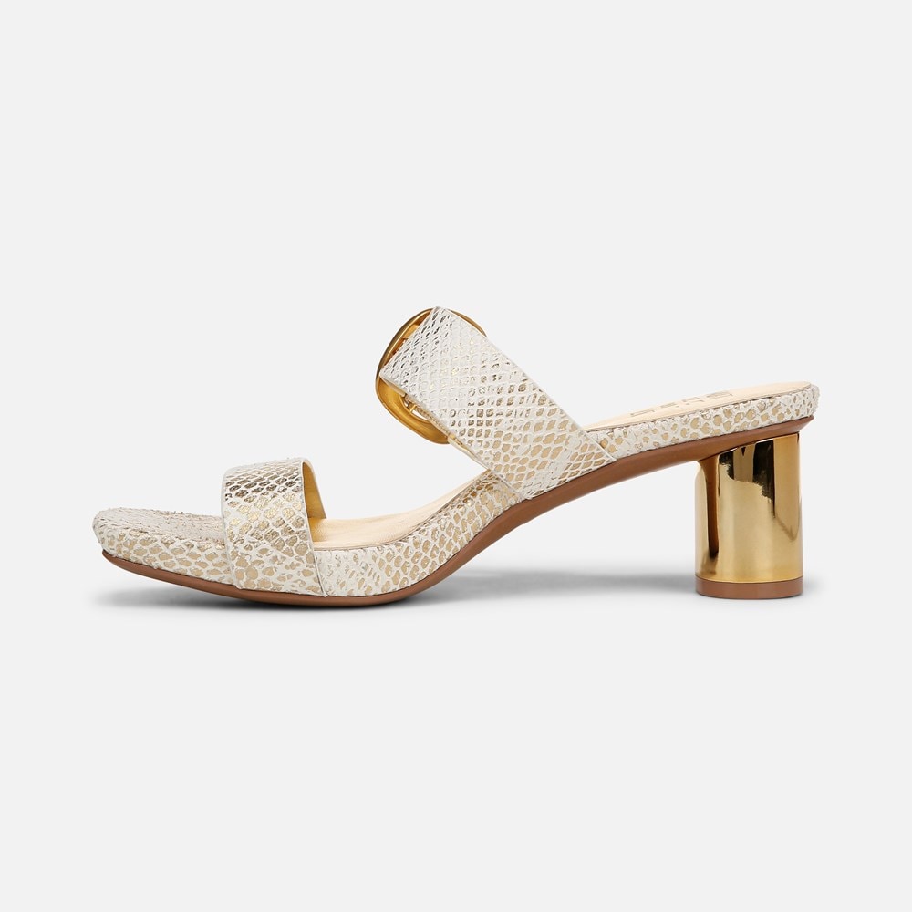 Naturalizer Ida Dress Sandal - White Gold Snake Print Leather Naturalizer Ida Dress Sandal - White Gold Snake Print Leather