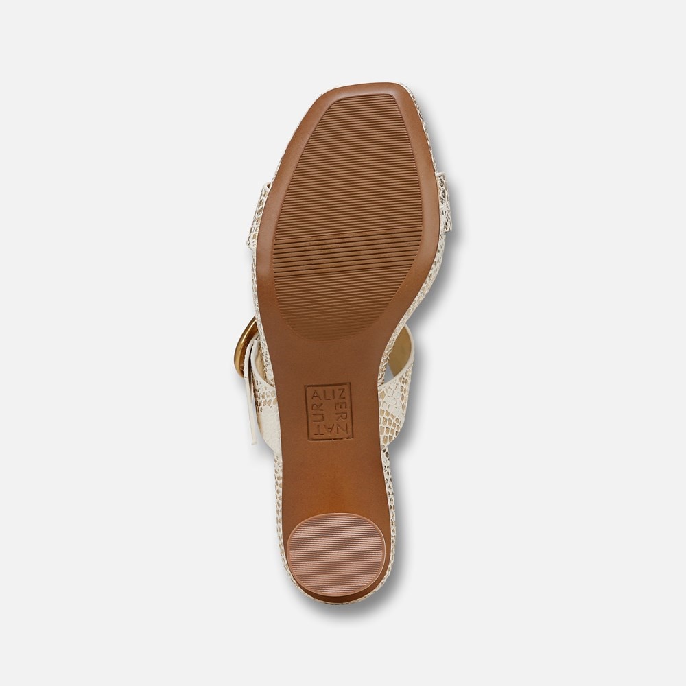 Naturalizer Ida Dress Sandal - White Gold Snake Print Leather Naturalizer Ida Dress Sandal - White Gold Snake Print Leather