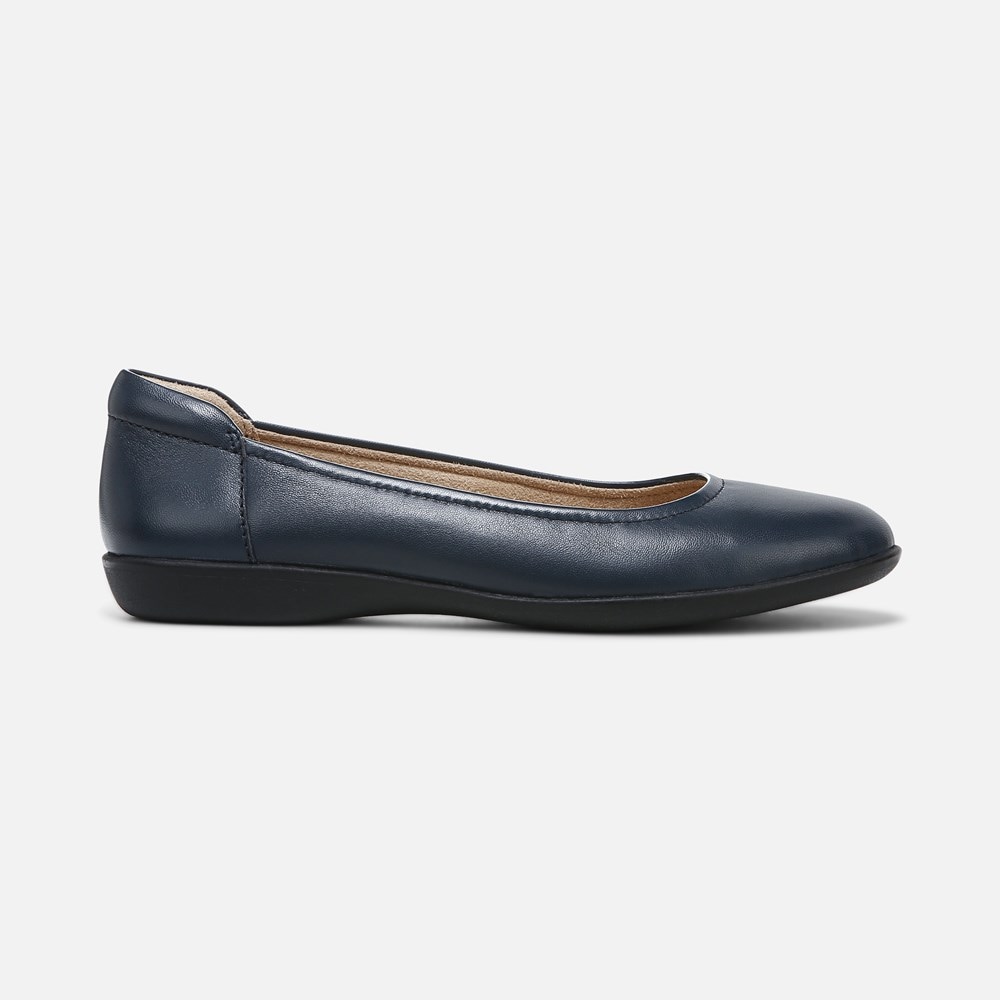 Naturalizer Flexy Flat - Navy Leather Naturalizer Flexy Flat - Navy Leather