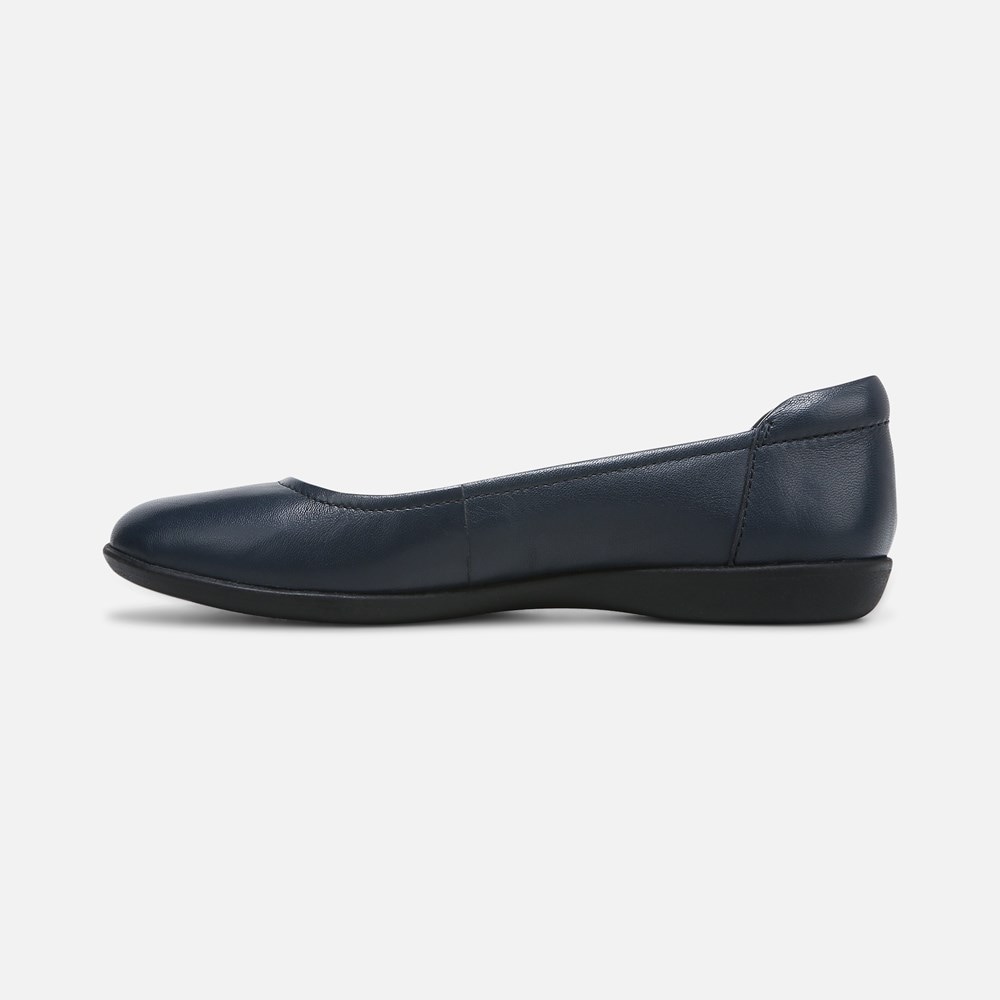 Naturalizer Flexy Flat - Navy Leather Naturalizer Flexy Flat - Navy Leather
