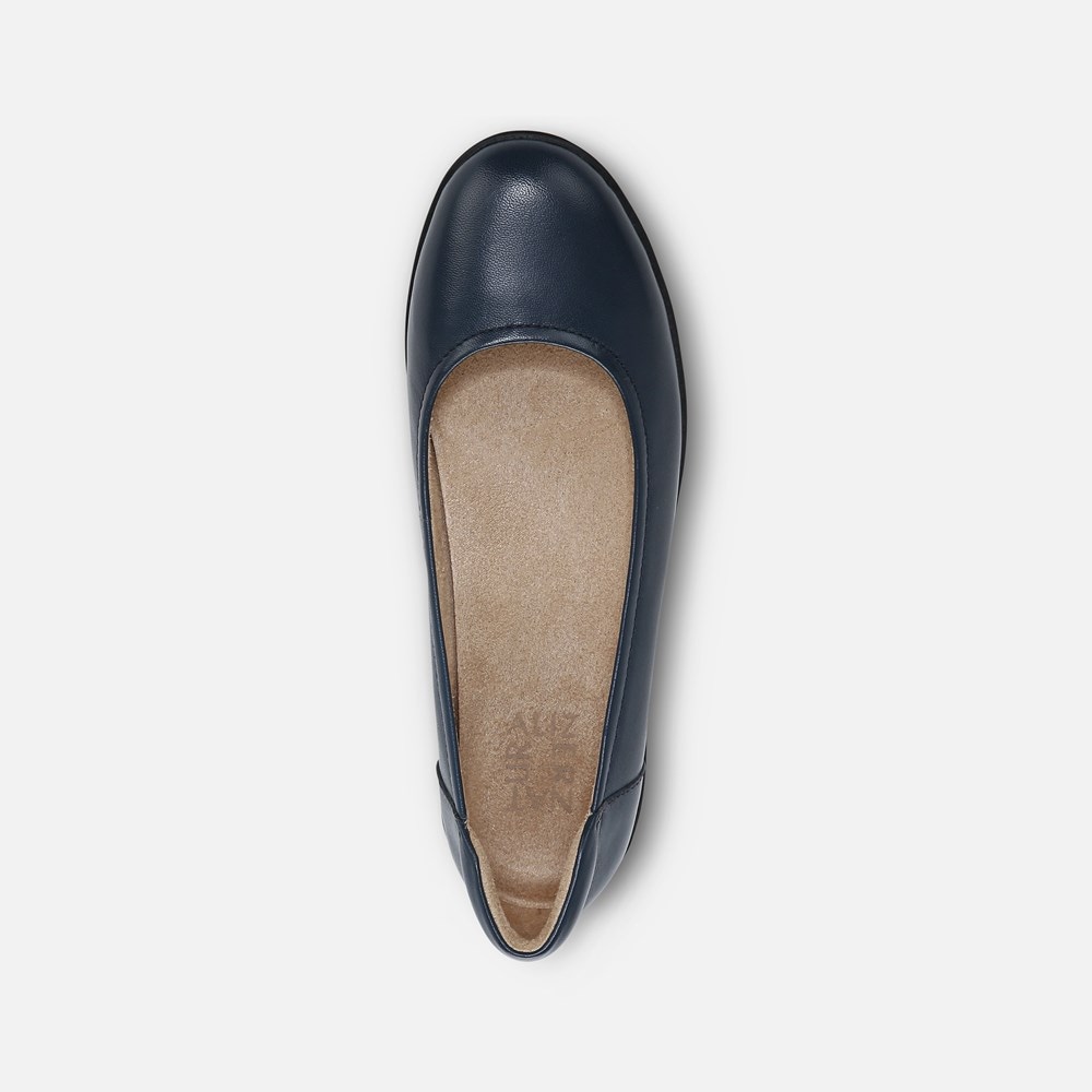 Naturalizer Flexy Flat - Navy Leather Naturalizer Flexy Flat - Navy Leather
