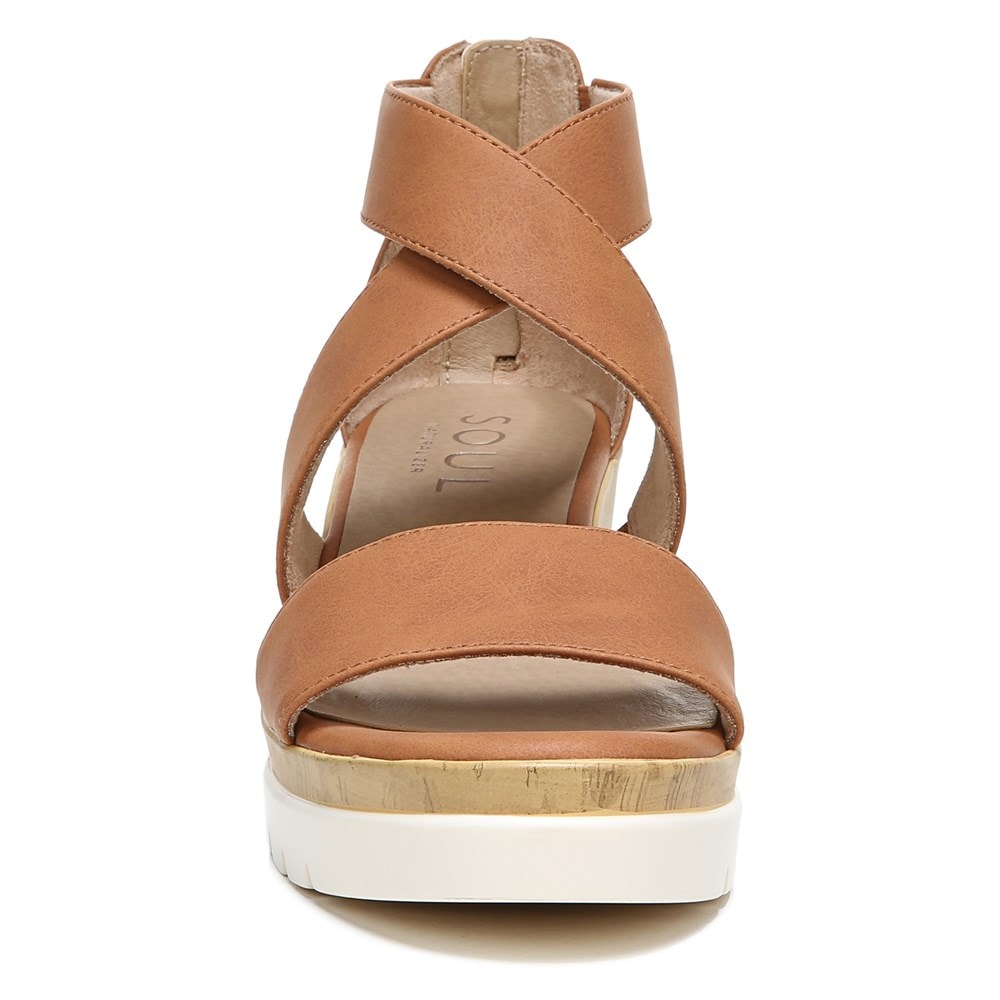 Naturalizer Soul Goodtimes Wedge Sandal - Toffee Synthetic Naturalizer Soul Goodtimes Wedge Sandal - Toffee Synthetic