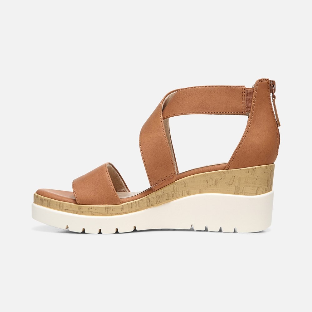 Naturalizer Soul Goodtimes Wedge Sandal - Toffee Synthetic Naturalizer Soul Goodtimes Wedge Sandal - Toffee Synthetic