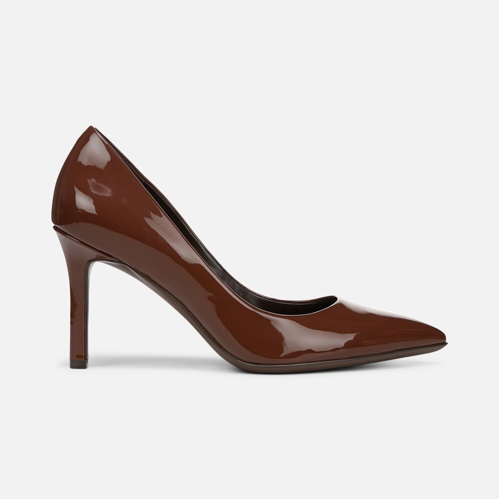 Naturalizer Anna Pump - Cappuccino Patent Faux Leather Naturalizer Anna Pump - Cappuccino Patent Faux Leather
