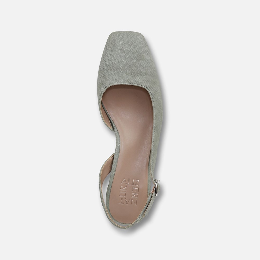 Naturalizer Jayla Slingback Pump - Pistachio Green Leather Naturalizer Jayla Slingback Pump - Pistachio Green Leather