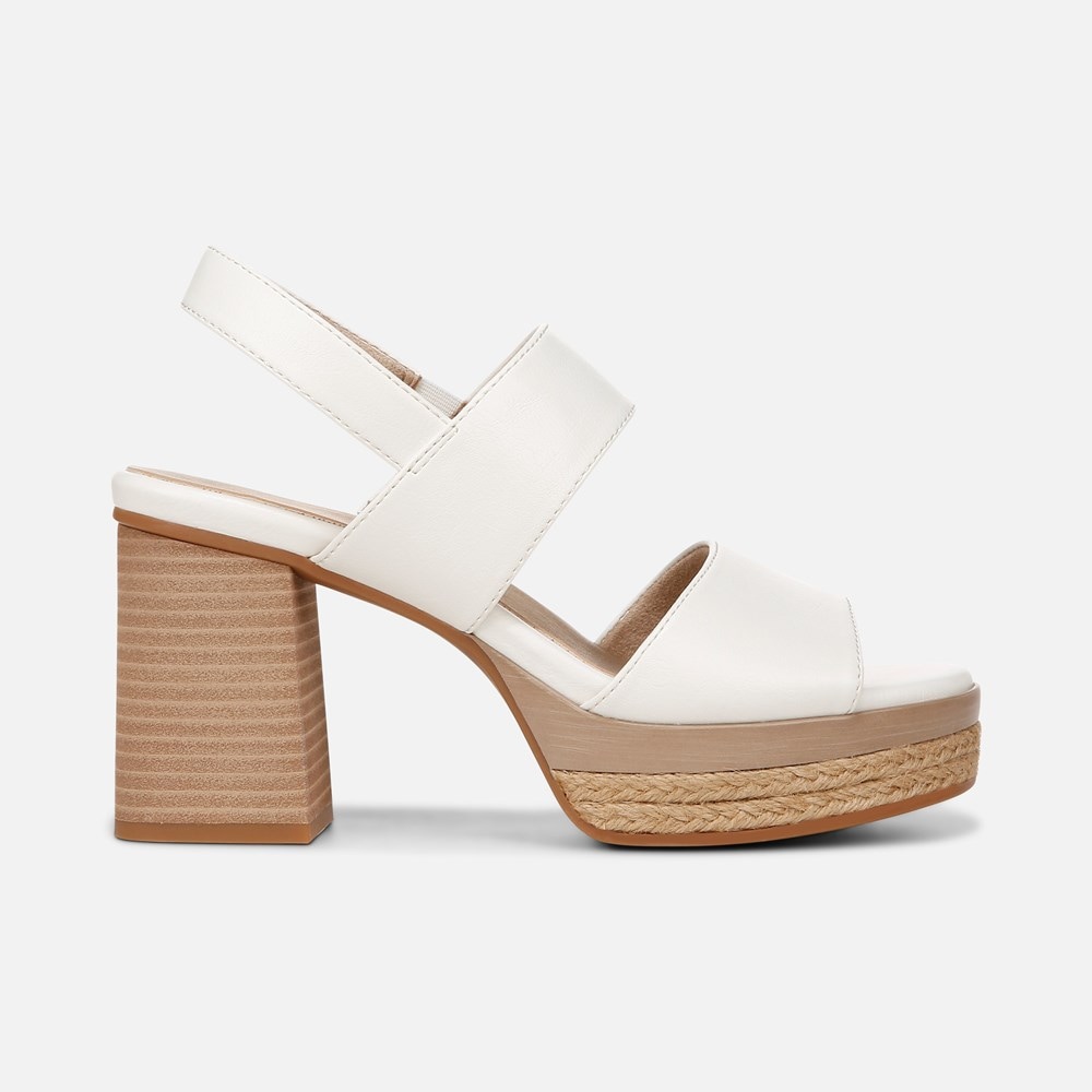 Naturalizer SOUL Holly Sandal - White Faux Leather Naturalizer SOUL Holly Sandal - White Faux Leather