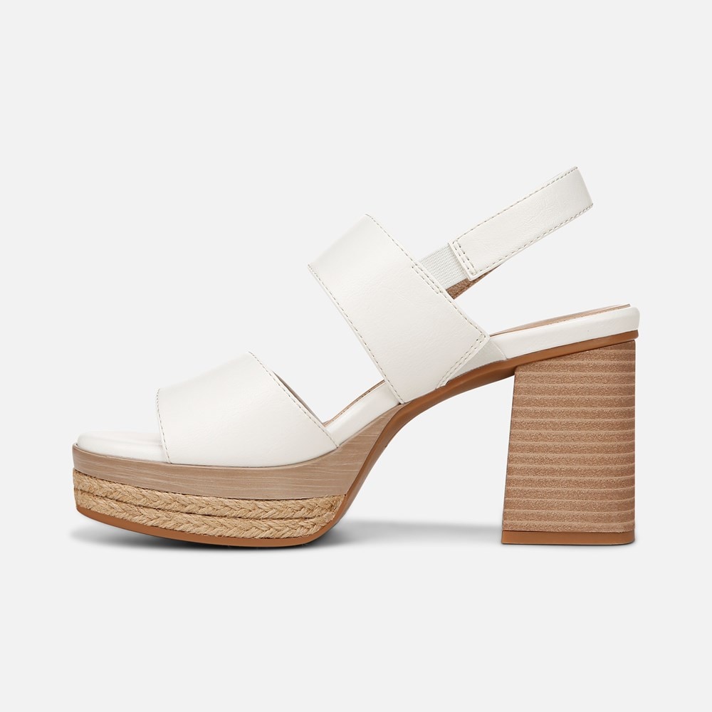 Naturalizer SOUL Holly Sandal - White Faux Leather Naturalizer SOUL Holly Sandal - White Faux Leather