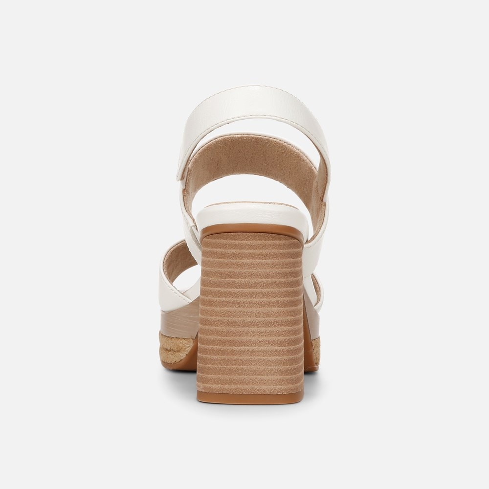 Naturalizer SOUL Holly Sandal - White Faux Leather Naturalizer SOUL Holly Sandal - White Faux Leather