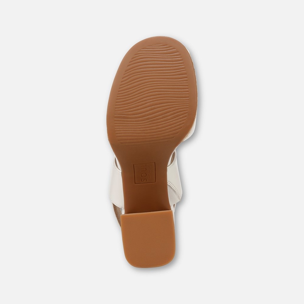 Naturalizer SOUL Holly Sandal - White Faux Leather Naturalizer SOUL Holly Sandal - White Faux Leather