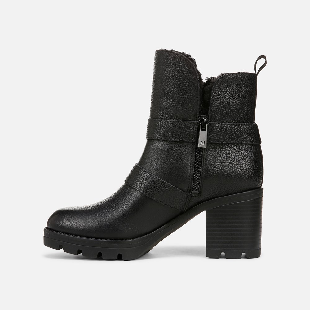 Naturalizer Verney Moto Water Repellent Bootie - Black Leather Naturalizer Verney Moto Water Repellent Bootie - Black Leather