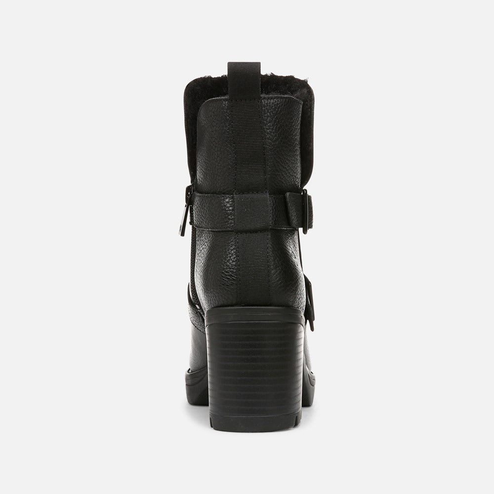 Naturalizer Verney Moto Water Repellent Bootie - Black Leather Naturalizer Verney Moto Water Repellent Bootie - Black Leather