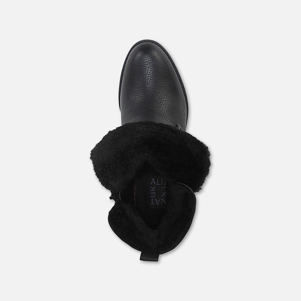 Naturalizer Verney Moto Water Repellent Bootie - Black Leather Naturalizer Verney Moto Water Repellent Bootie - Black Leather