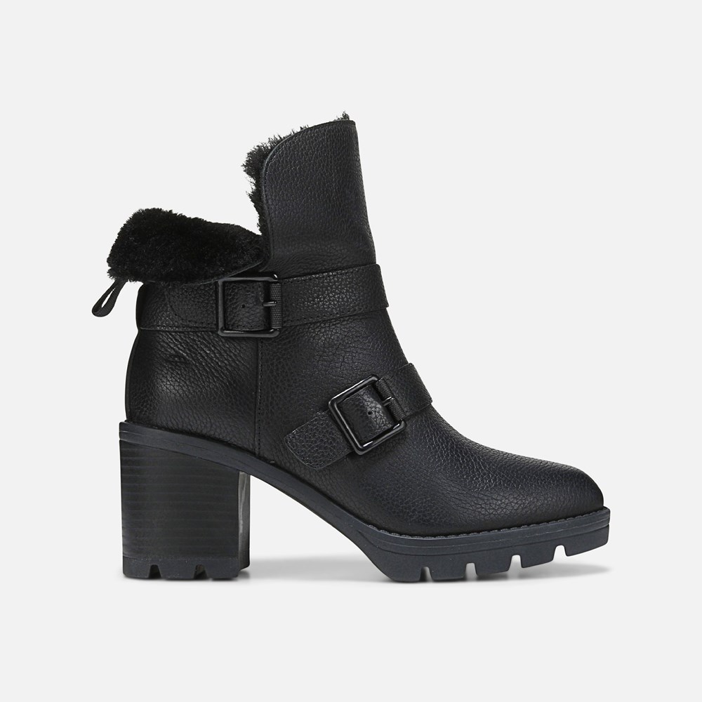 Naturalizer Verney Moto Water Repellent Bootie - Black Leather Naturalizer Verney Moto Water Repellent Bootie - Black Leather