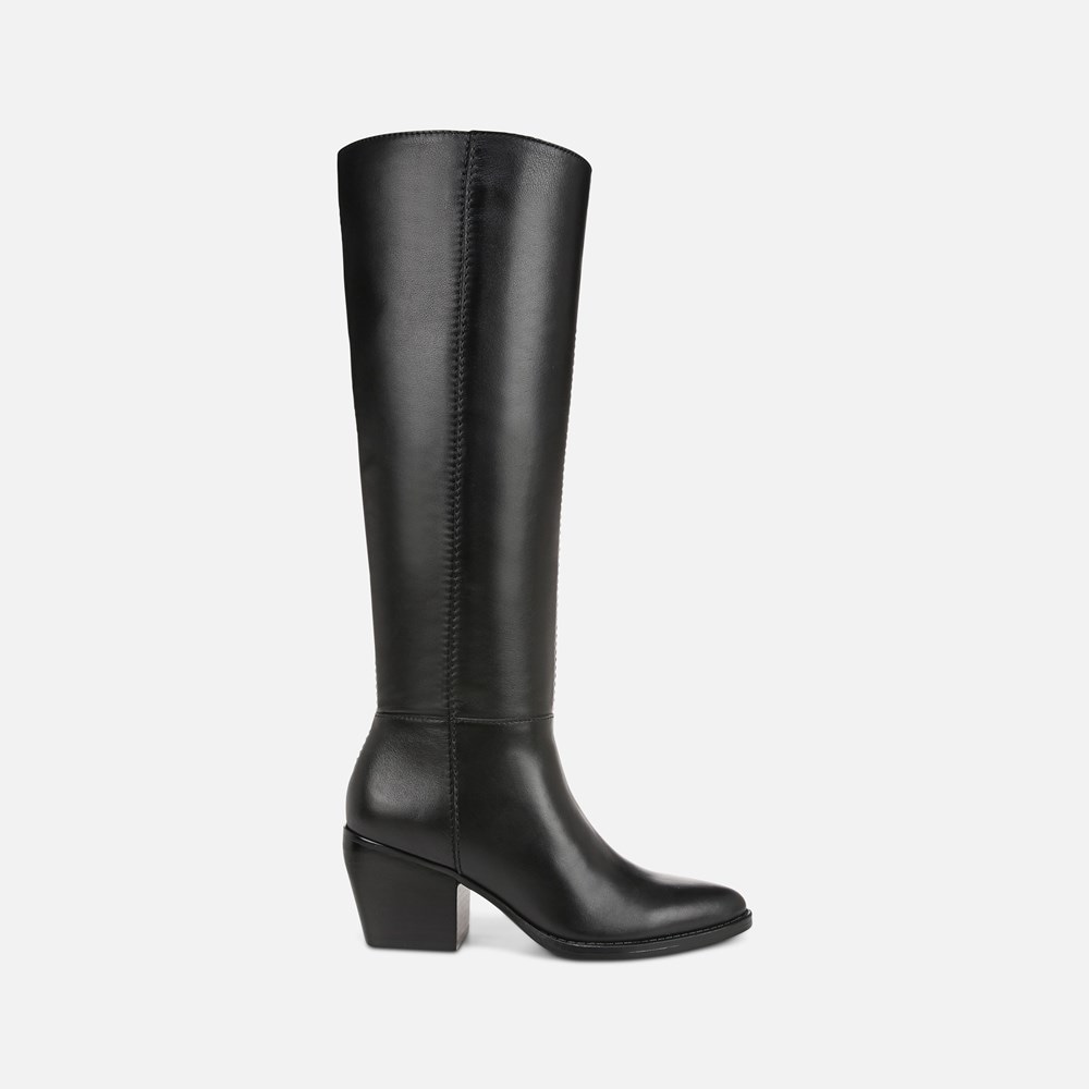 Naturalizer Fae Wide Calf Knee High Boot - Black Leather Naturalizer Fae Wide Calf Knee High Boot - Black Leather