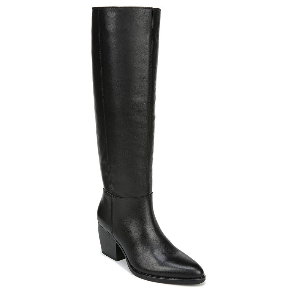 Naturalizer Fae Wide Calf Knee High Boot - Black Leather Naturalizer Fae Wide Calf Knee High Boot - Black Leather