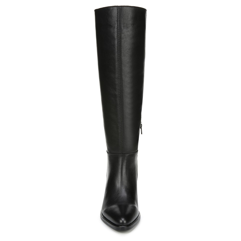 Naturalizer Fae Wide Calf Knee High Boot - Black Leather Naturalizer Fae Wide Calf Knee High Boot - Black Leather