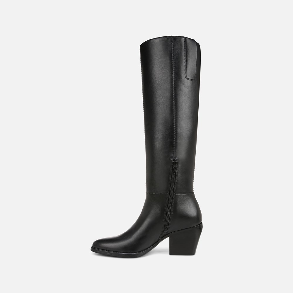 Naturalizer Fae Wide Calf Knee High Boot - Black Leather Naturalizer Fae Wide Calf Knee High Boot - Black Leather