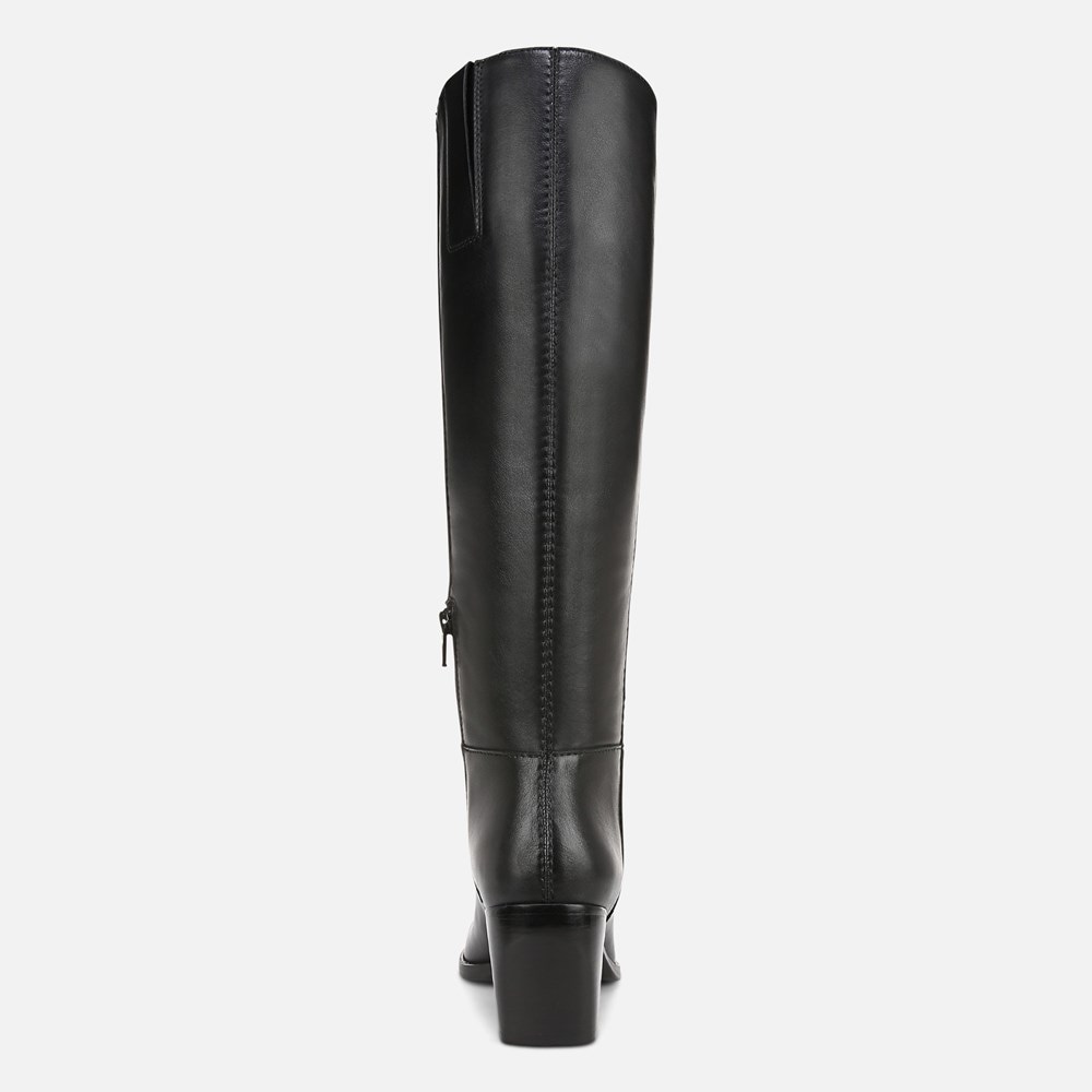 Naturalizer Fae Wide Calf Knee High Boot - Black Leather Naturalizer Fae Wide Calf Knee High Boot - Black Leather