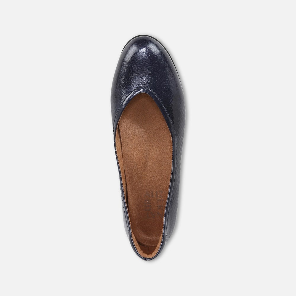 Naturalizer Vivienne Flat - Midnight Blue Faux Leather Naturalizer Vivienne Flat - Midnight Blue Faux Leather