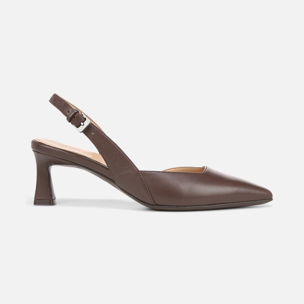 Naturalizer Dalary Slingback Pump - Mocha Leather Naturalizer Dalary Slingback Pump - Mocha Leather
