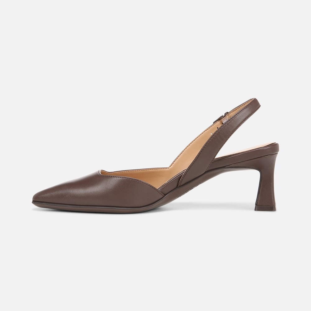 Naturalizer Dalary Slingback Pump - Mocha Leather Naturalizer Dalary Slingback Pump - Mocha Leather