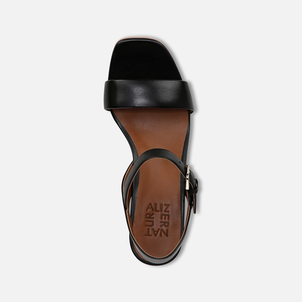 Naturalizer Rose Dress Sandal - Black Leather Naturalizer Rose Dress Sandal - Black Leather