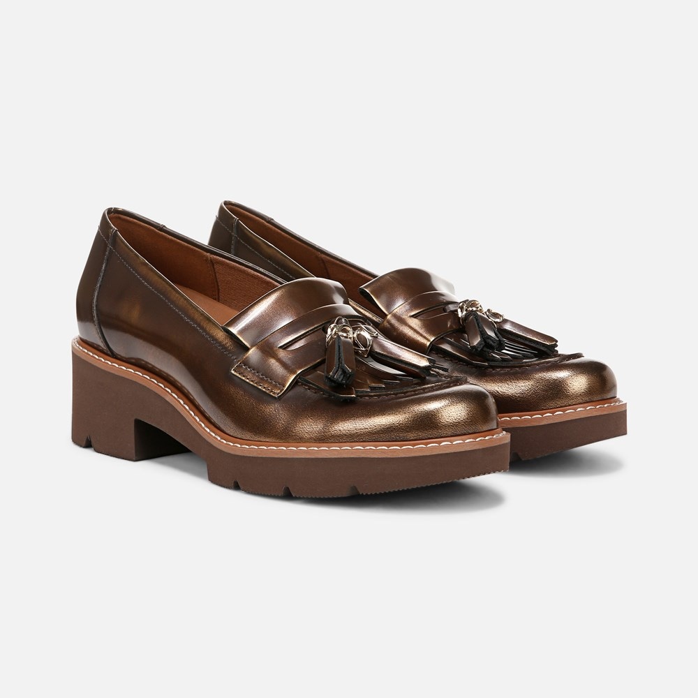 Naturalizer Desmond Lug Loafer - Bronze Leather