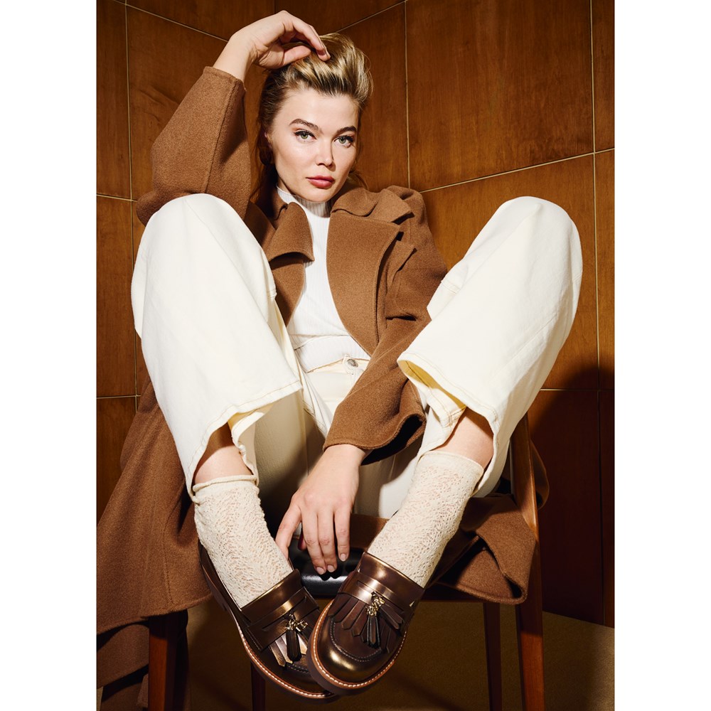 Naturalizer Desmond Lug Loafer - Bronze Leather Naturalizer Desmond Lug Loafer - Bronze Leather