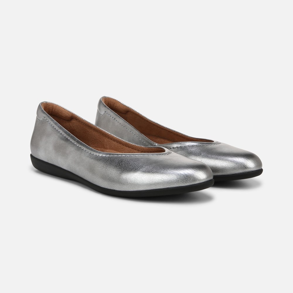 Naturalizer Vivienne Flat - Pewter Faux Leather