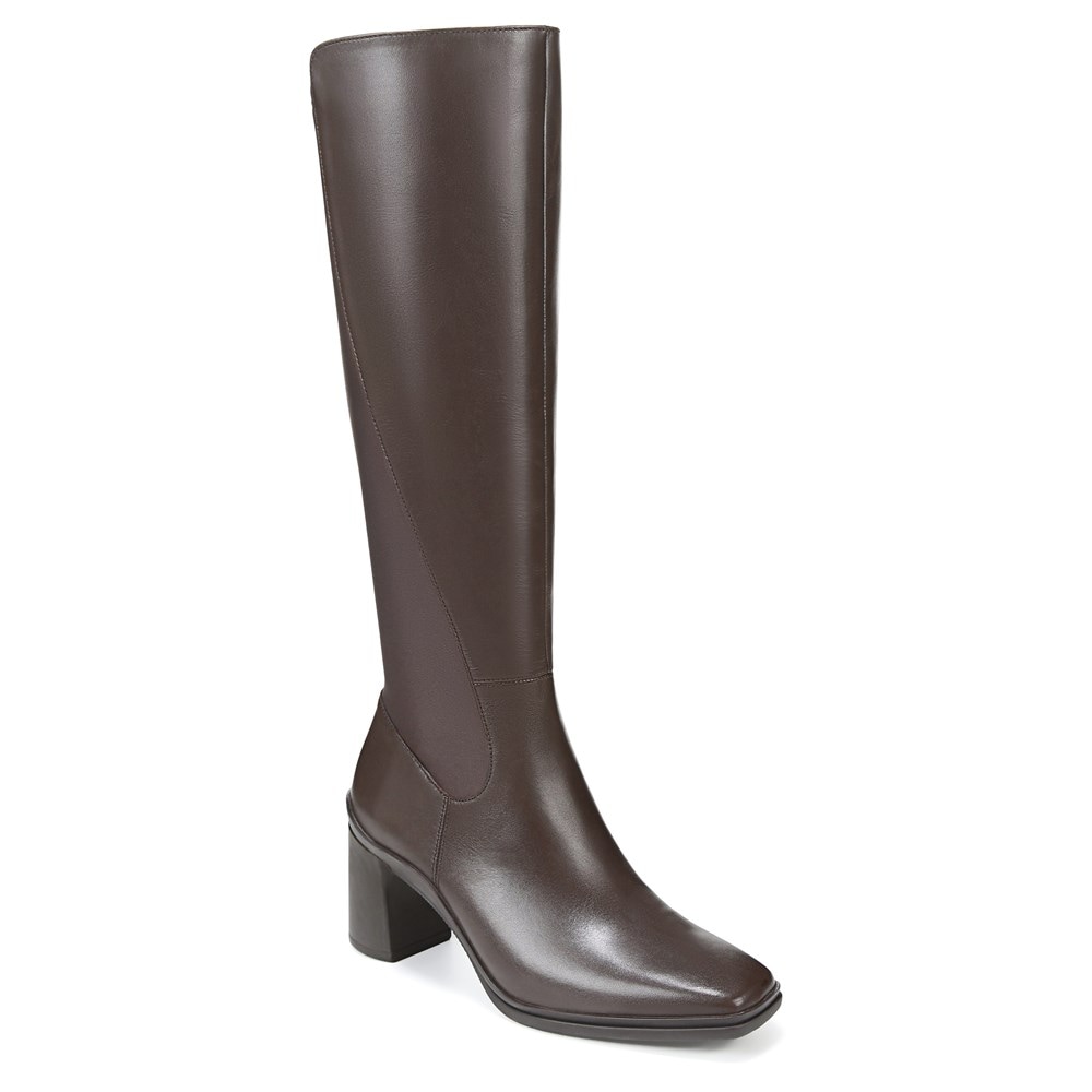Naturalizer Axel Weatherproof Knee High Boot - Oxford Brown Wp Leather Naturalizer Axel Weatherproof Knee High Boot - Oxford Brown Wp Leather