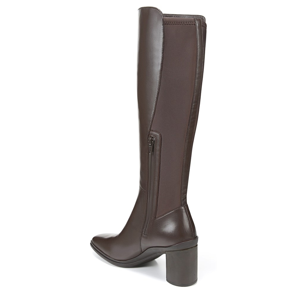 Naturalizer Axel Weatherproof Knee High Boot - Oxford Brown Wp Leather Naturalizer Axel Weatherproof Knee High Boot - Oxford Brown Wp Leather