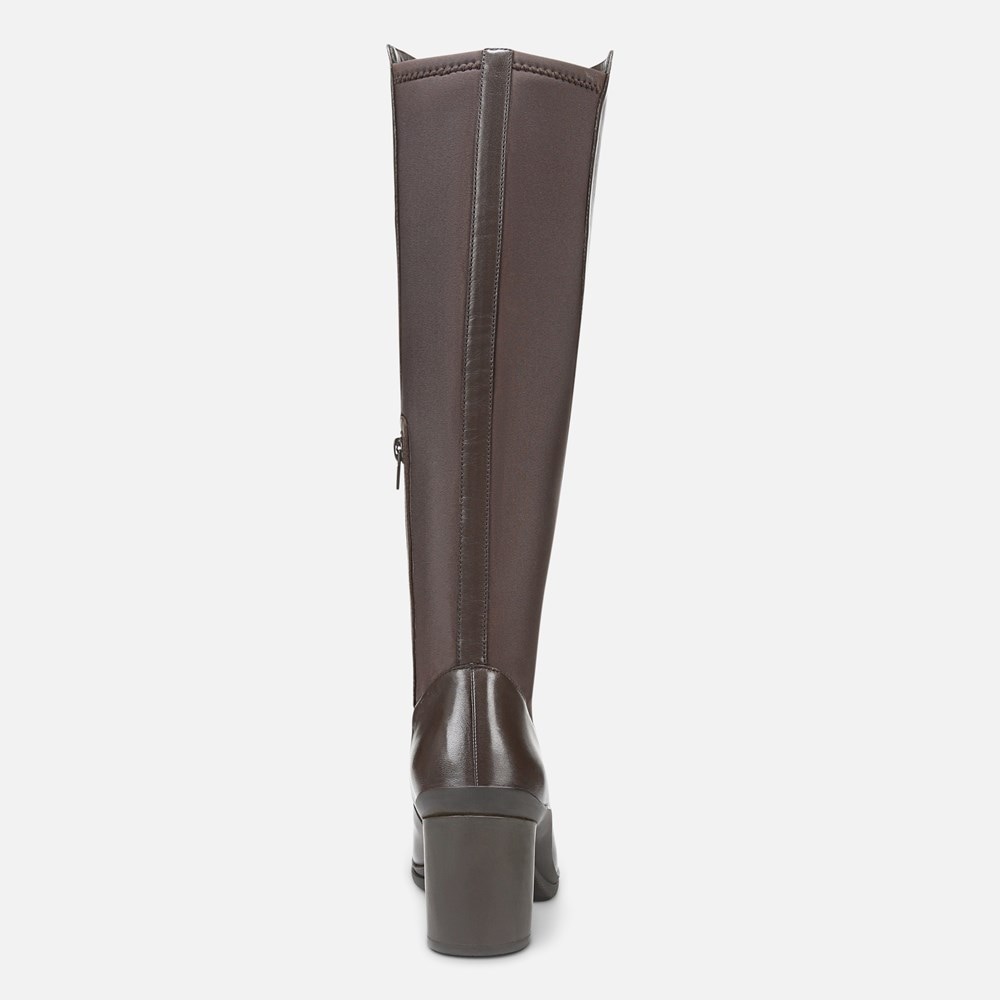 Naturalizer Axel Weatherproof Knee High Boot - Oxford Brown Wp Leather Naturalizer Axel Weatherproof Knee High Boot - Oxford Brown Wp Leather