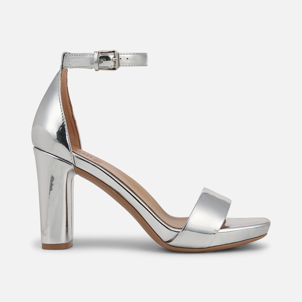Naturalizer Joy Dress Sandal - Silver Faux Leather Naturalizer Joy Dress Sandal - Silver Faux Leather