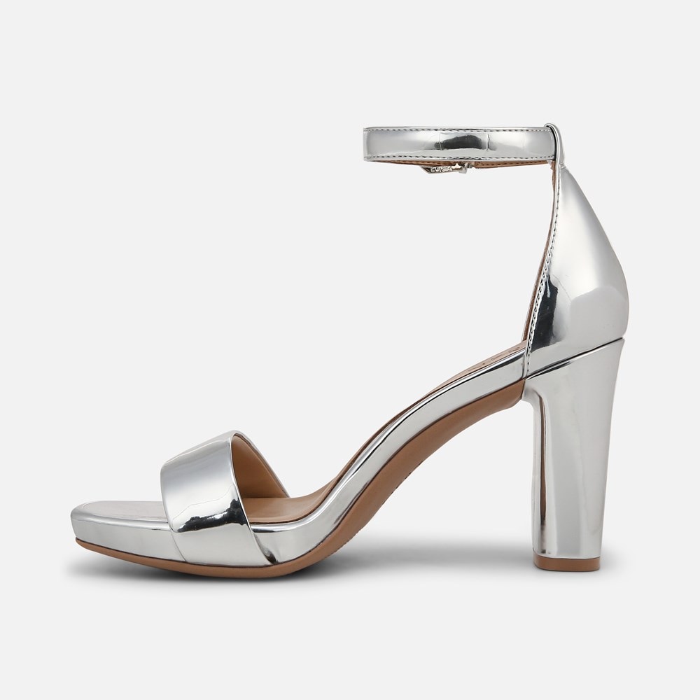 Naturalizer Joy Dress Sandal - Silver Faux Leather Naturalizer Joy Dress Sandal - Silver Faux Leather