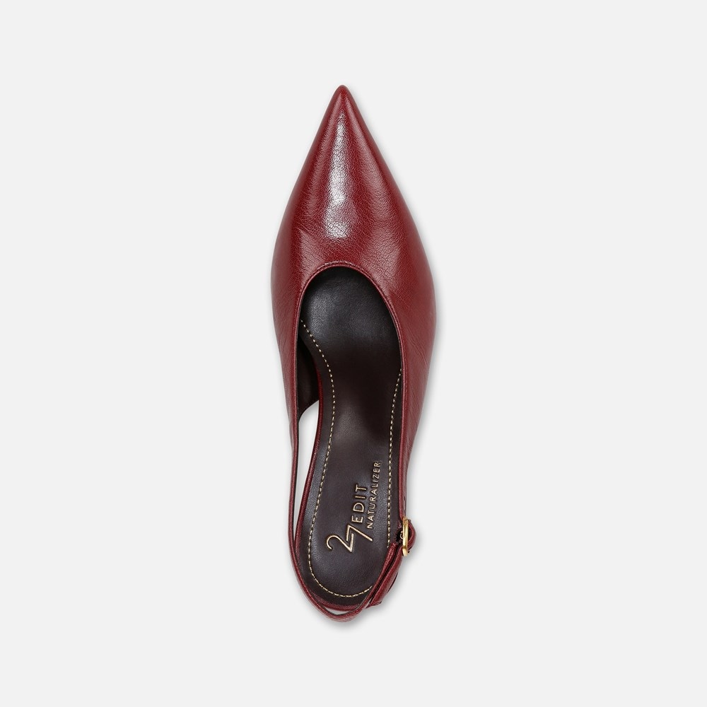 Naturalizer 27 EDIT Elaine Slingback Dress Shoe - Cranberry Red Leather Naturalizer 27 EDIT Elaine Slingback Dress Shoe - Cranberry Red Leather